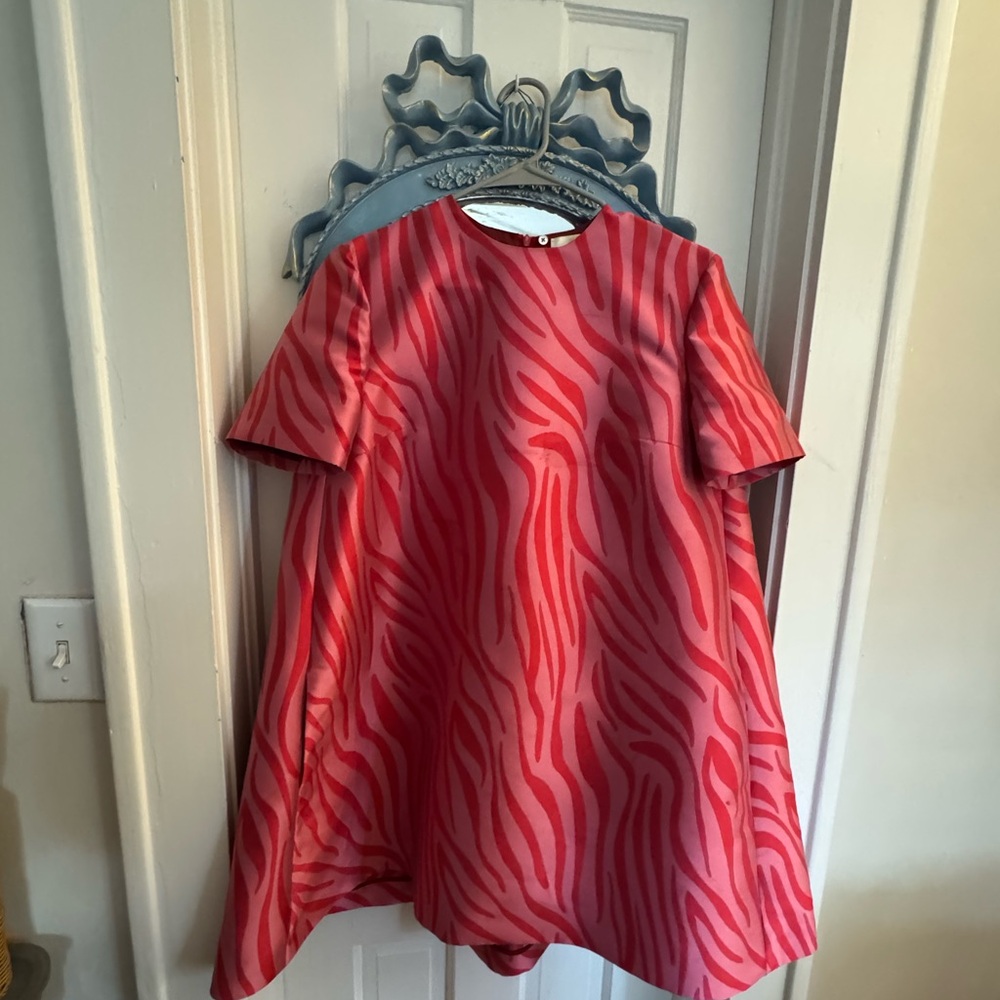 Sara Battaglia Pink Zebra Dress